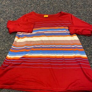 Ruby Rd. Stripped top sz. 3X